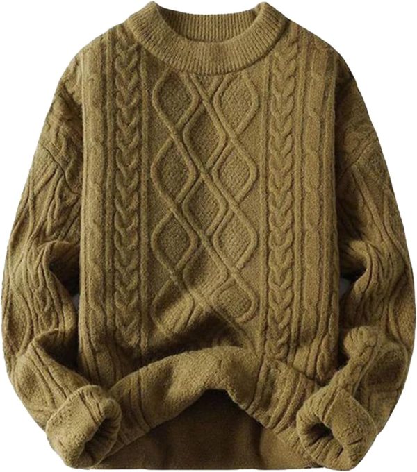 Aelfric Eden Oversized Sweater 90s Vintage Heavy Knitted Sweater Long Sleeve Sweater Women Woven Crewneck Pullover